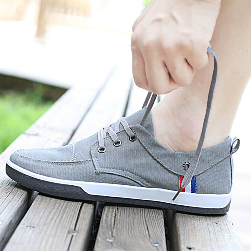 CBJSHONewFashion2017BreathableCanvasMensShoesLace