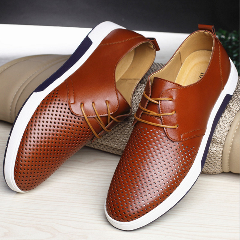 breathable leather shoes